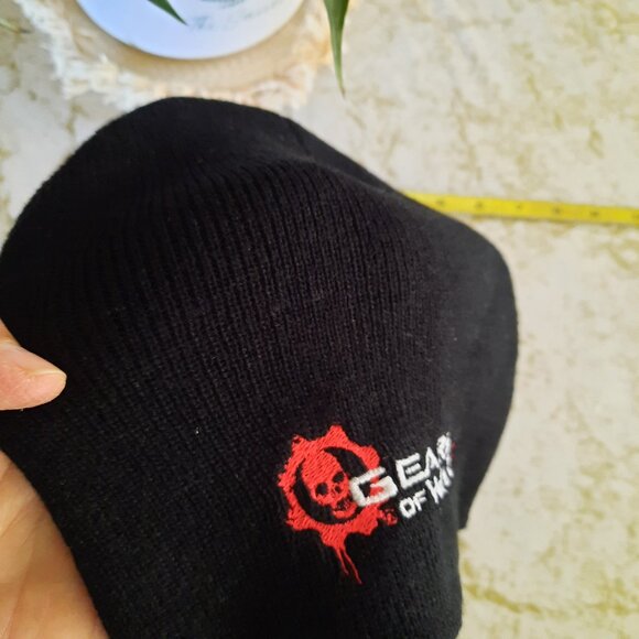 Gears of War 3 (Xbox 360 game) Promo Knit Beanie/ Skull Cap NWOT! - Black, OS - Picture 7 of 10